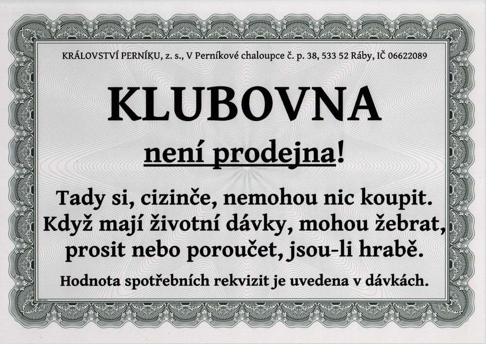 Klubovna Království perníku